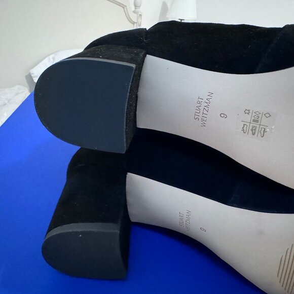 Brand new Stuart Weitzman black suede tall boots - Picture 5 of 8